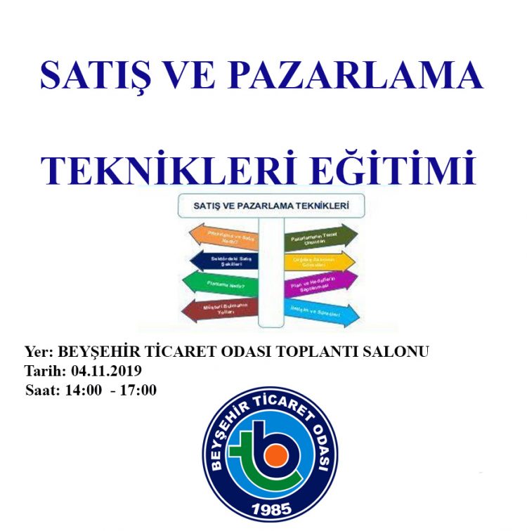 Satış ve Pazarlama Teknikleri Eğitimi