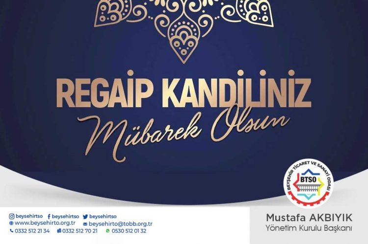 Regaib Kandiliniz Mübarek Olsun