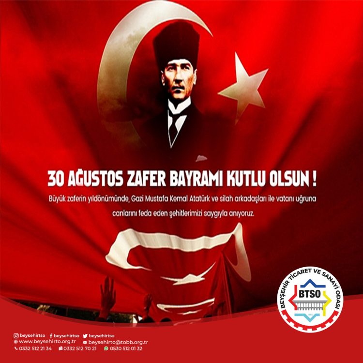 30 AĞUSTOS ZAFER BAYRAMI KUTLU OLSUN