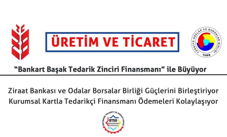 Ziraat Bankası Beyşehir Şubesi ile Odamız Arasında Bankkart Başak Tedarik Zinciri Finansmanı Projesi Protokolü İmzalandı