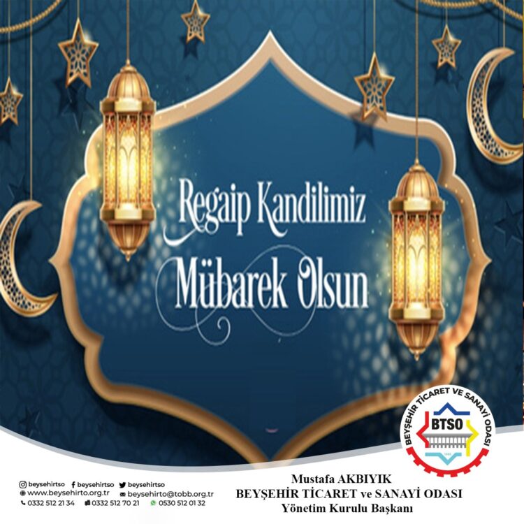 REGAİP KANDİLİMİZ MÜBAREK OLSUN