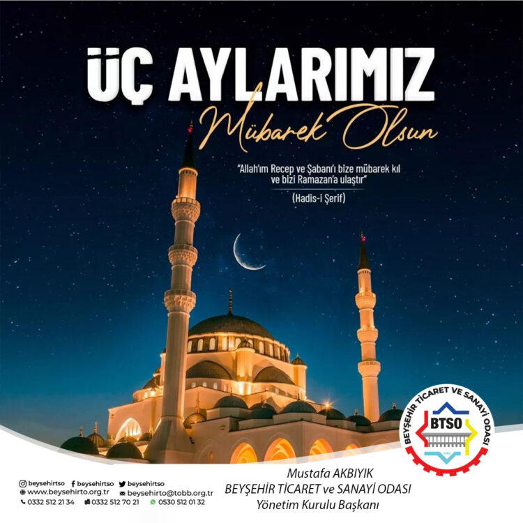 ÜÇ AYLARIMIZ MÜBAREK OLSUN