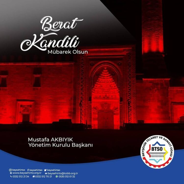 BERAT KANDİLİNİZ MÜBAREK OLSUN