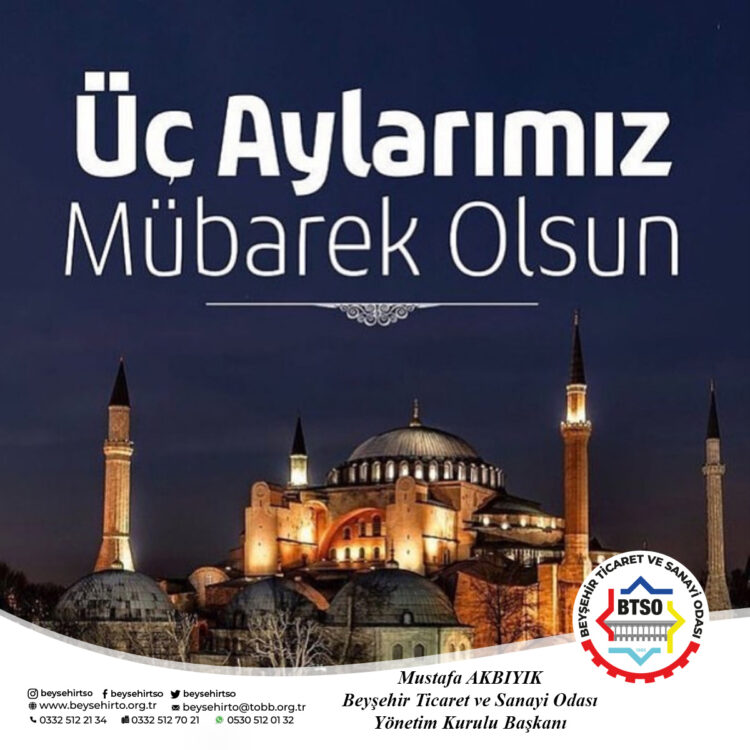 ÜÇ AYLARIMIZ MÜBAREK OLSUN