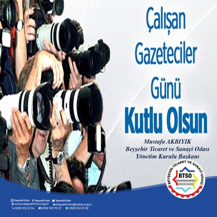 ÇALIŞAN GAZETECİLER GÜNÜ KUTLU OLSUN
