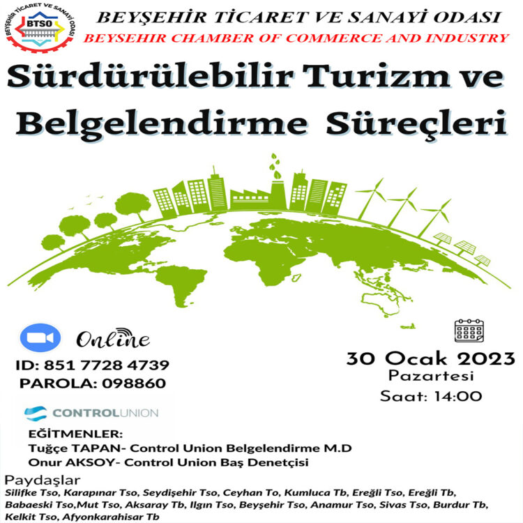 SÜRDÜRÜLEBİLİR TURİZM VE BELGELENDİRME SÜREÇLERİ