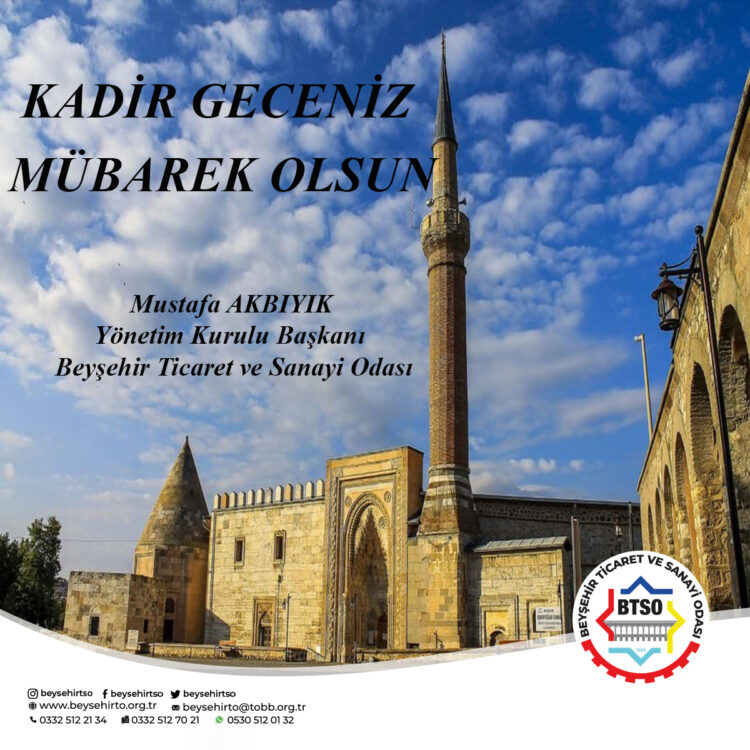 Tüm İslam Alemi’nin Kadir Gecesi mübarek olsun